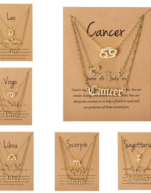 Load image into Gallery viewer, Zodiac Sign Pendant Necklace
